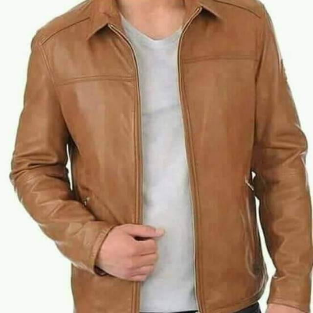 Jaket kulit tan.original leather.kulit domba..