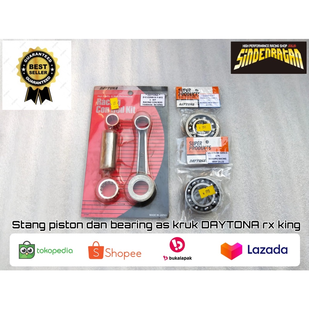 Stang piston daytona dan bearing as kruk daytona rx king