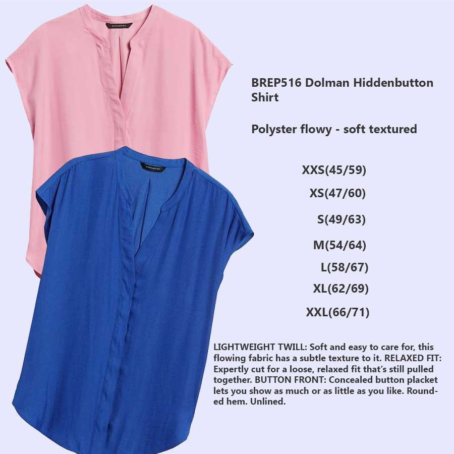 BANANA REPUBLIC Blouse Wanita Dolman Hidden Button-5