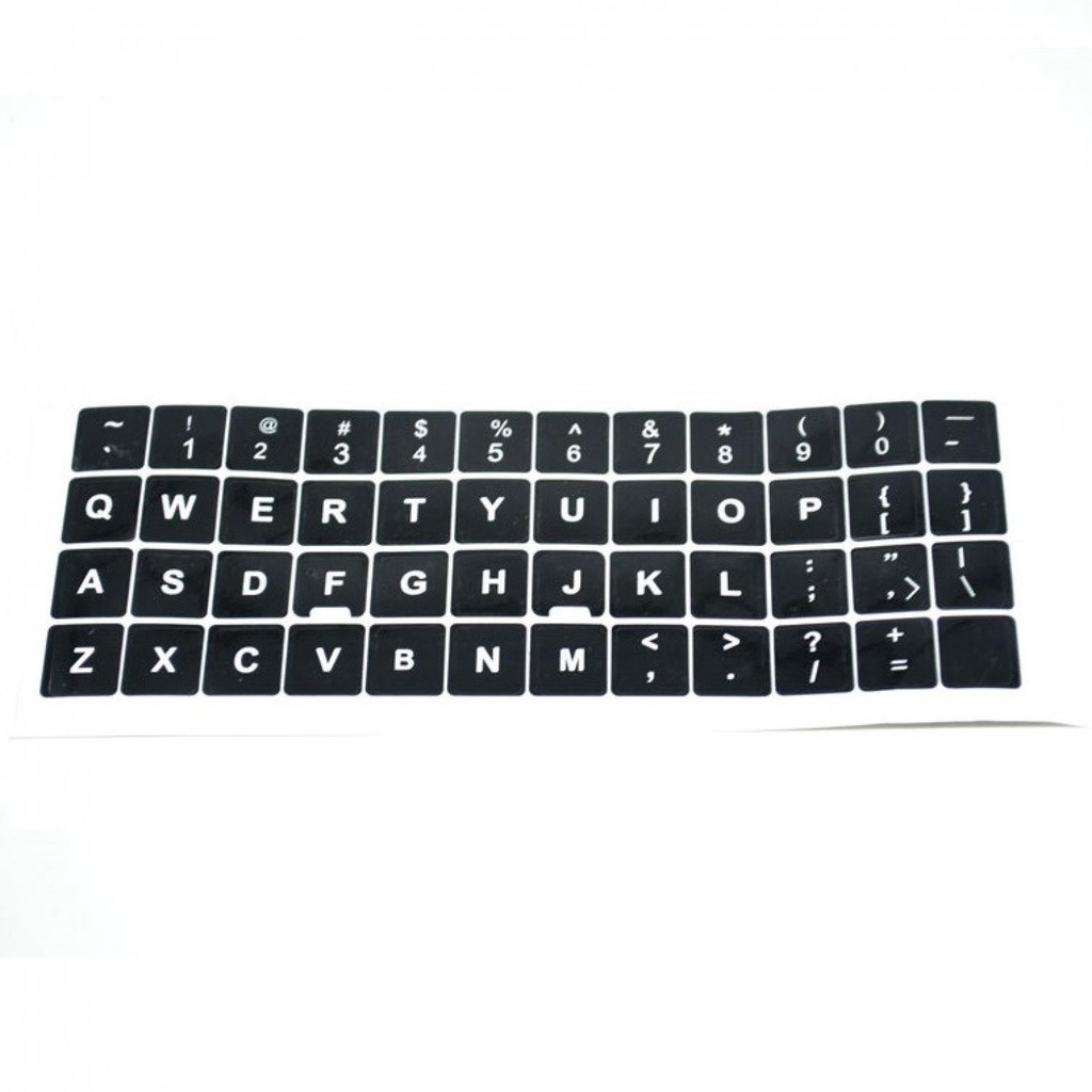 English Layout Sticker for Keyboard / Stiker Keyboard [Hitam]