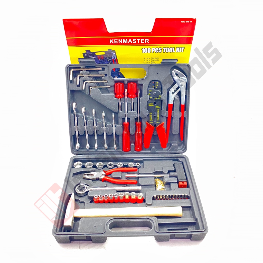 Jual KENMASTER Toolkit Set 100 Pcs Tool Set Kit Perkakas Tangan