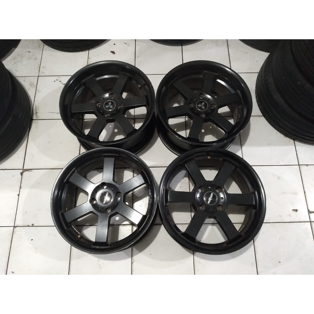 velg mobil second cocok untuk avanza livna galant xenia ring 17 pcd 4x114 warna hitam