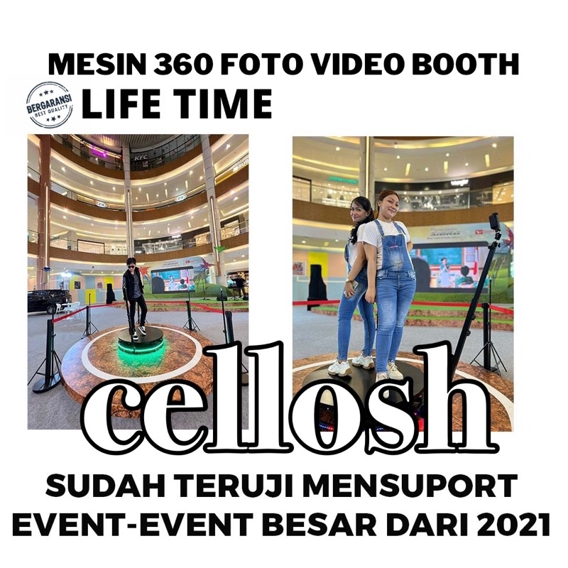 360 Video Booth 360 Photo Booth 360 Video Selfie 360 Monopod Motorized untuk Kamera DSLR Smartphone GoPro Mirrorles