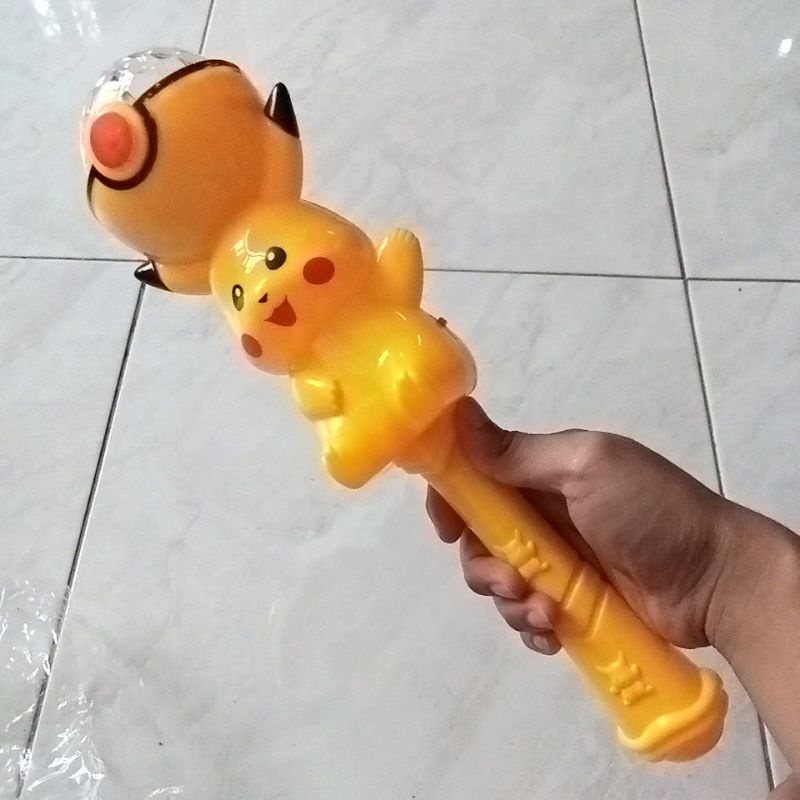 Mainan Tongkat Lampu Disco Music Pikachu / Pokemon Kuning 3664