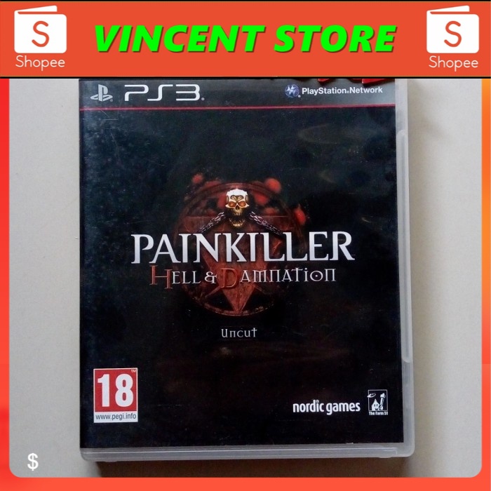 bd PS3 kaset game PAINKILLER HELL & DAMNATION / PAIN KILLER