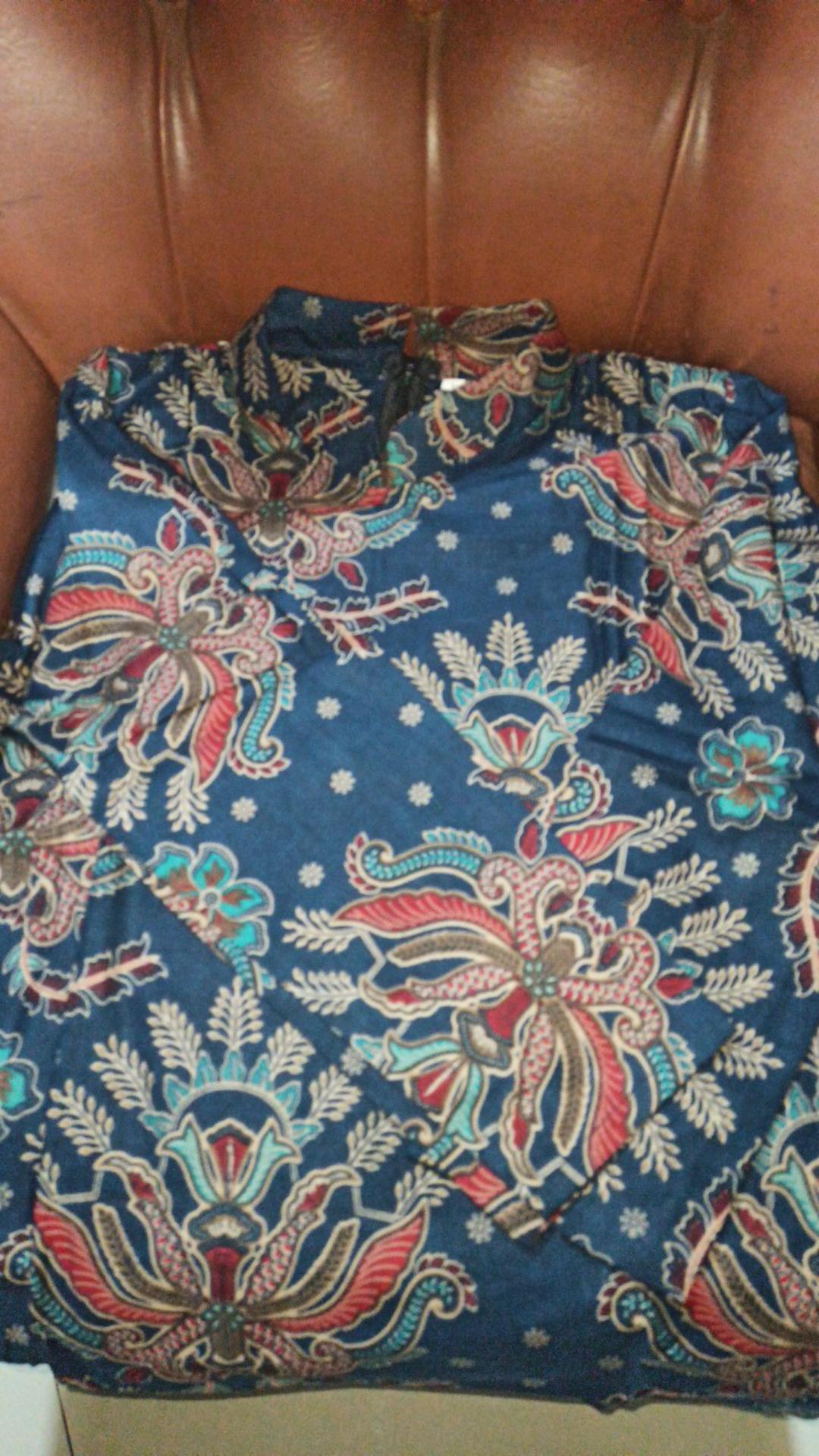 [cod] Batik Wanita Modern Atasan Blouse Batik Serdadu Batik Kantor Sd 002 Size  S-m-l-xl-xxl-3l-4l