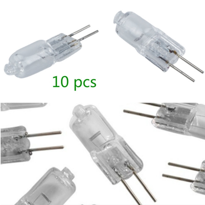 10pcs Bohlam Lampu Halogen G4 JC 12V 10W 10W