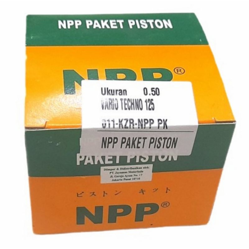 Piston kit HONDA VARIO TECHNO 125 os ukuran 0,50 50NPP paket piston untuk vario techno 125