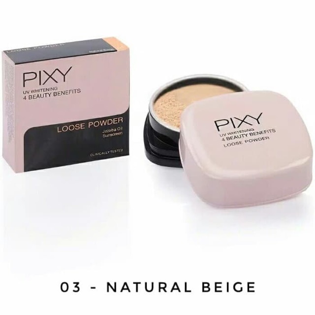 Pixy UVW loose powder 4 Beauty benefit