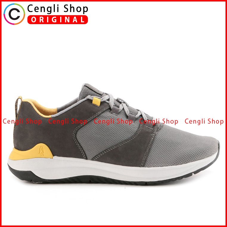 SEPATU HUSH PUPPIES PRIA ORIGINAL TERBARU SNEAKER CASUAL ABU-ABU HM006