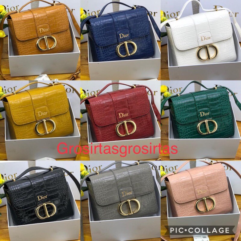 Tas Slempang DOR CROCO HUBAG FREE BOX UK 21x18cm