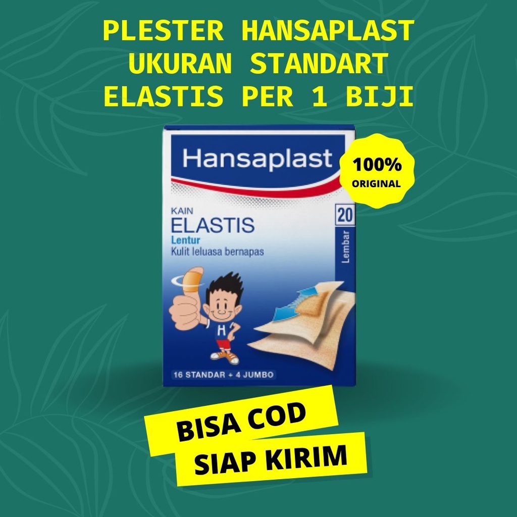 ECER Plester Hansaplast Ukuran Standart Elastis Per Strip Pcs