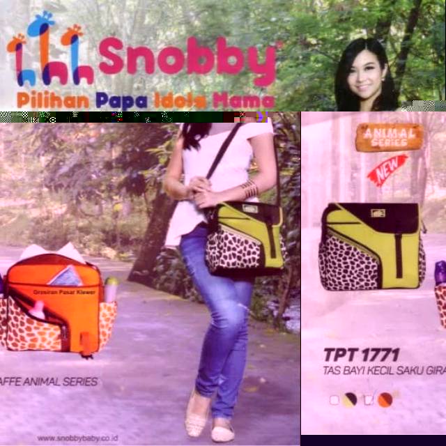 Tas medium snobby murah warna merah bata / orange