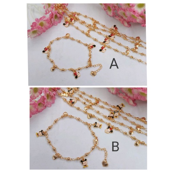 Rsdrj55  Gelang xuping lapis emas anak-anak/wanita kaki/ tangan