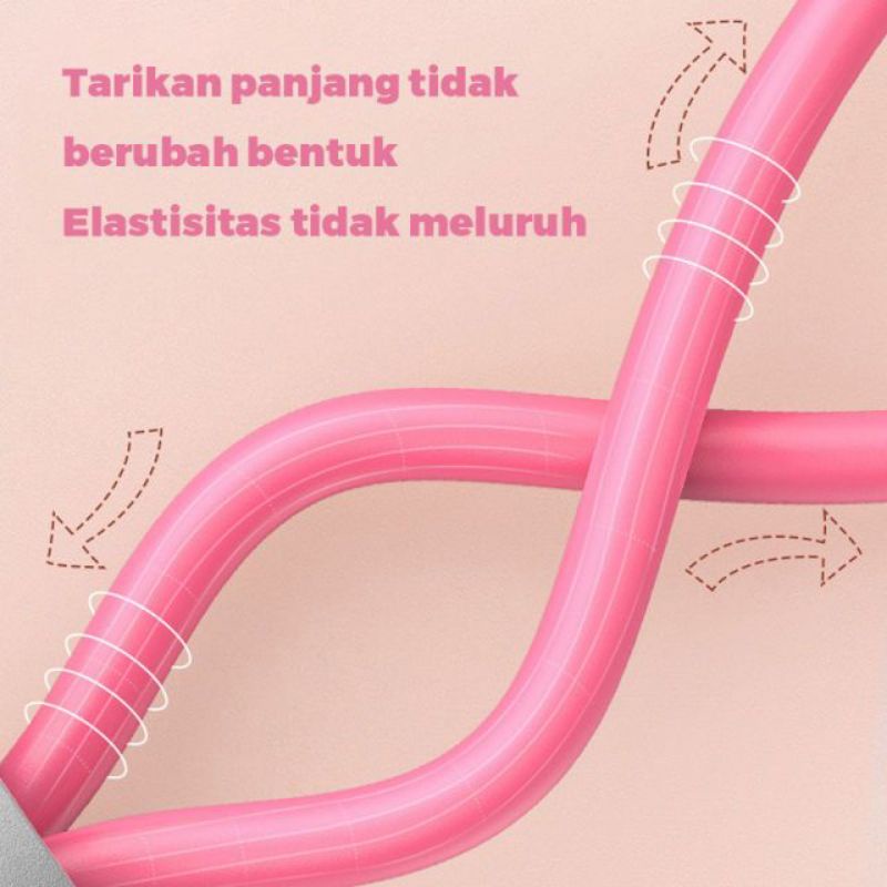 Tali Fitness Gym Yoga Resistance Band 8 Toning Tube/ Tali Olahraga Stretching/tali karet fitness wanita/resistence band/yoga resistance band 8 Rally horoskop elastis band peregangan sabuk bahu yoga super kuat/resistance band/