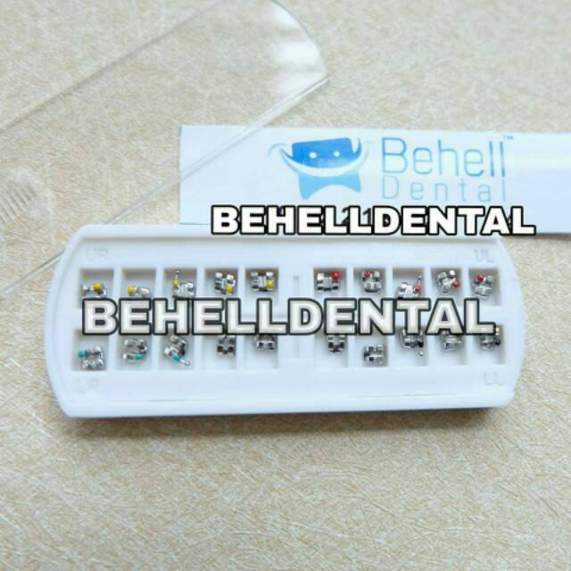 ORIGINAL BRACKET BEHEL GIGI METAL METALIC ORTHO FDA / AEGIS / GEOUSIS / LUXURY MINI ROTH MENGKILAP WITH HOOK on 3 - Dental Braces Orthodontic Untuk Perbaikan / Perawatan Gigi - Kawat - ANTI KARAT - Metalic