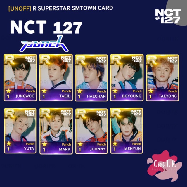 (MIN PEMBELIAN 3PCS) [UNOFF] R CARD SUPERSTAR SMTOWN NCT 127 "PUNCH" PHOTOCARD PC TAEIL JOHNNY TAEYO