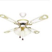 kipas angin gantung plafon uchida CF 125 ceiling fan 3 lampu