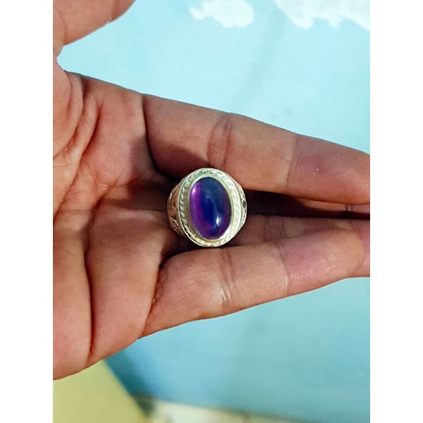batu cincin kecubung ungu