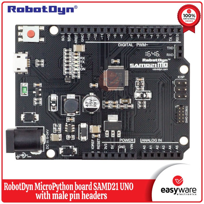 RobotDyn MicroPython board SAMD21 UNO With Male Pin Headers