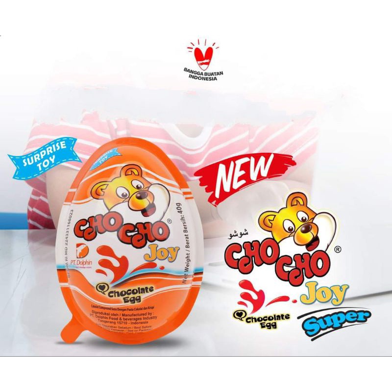 

CHOCHO JOY SUPER 40GR COKLAT TELOR SNACK TELOR MAINAN PERPCS