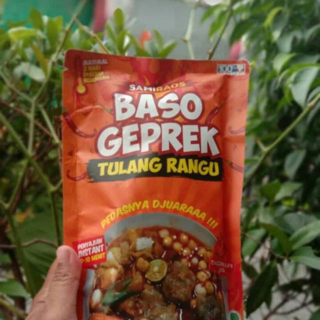 

Baso geprek tulang rangu