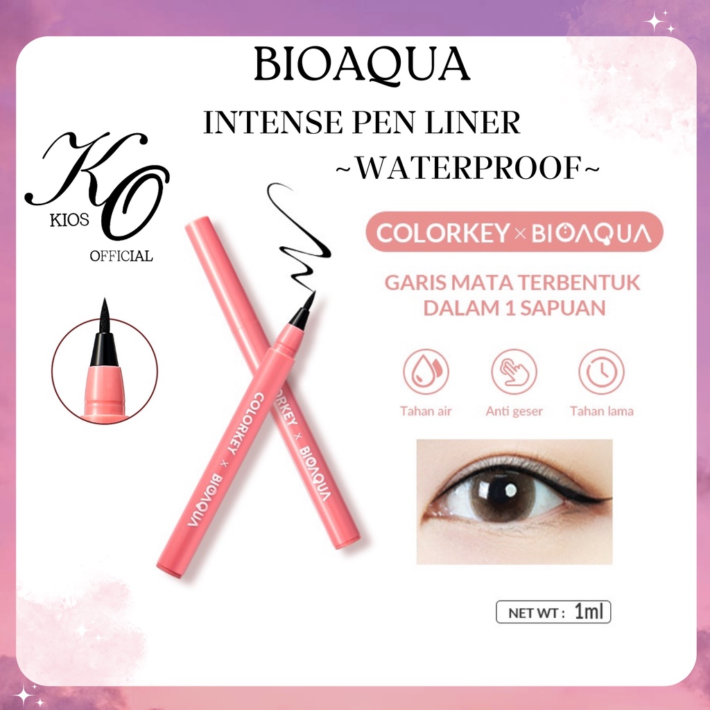 Colorkey X Bioaqua  Intense Pen Liner Waterproof Eyeliner