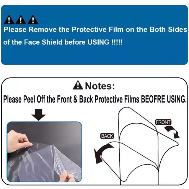 Face shield / Face shieled kacamata  /  Face mask