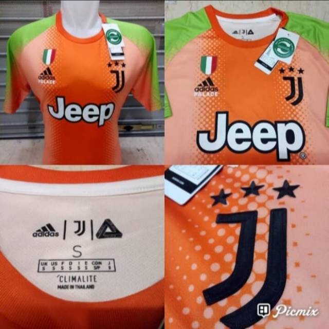 JERSEY BOLA JUVENTUS GK KIPER 4TH X PALACE 2019-2020 GRADE ORI