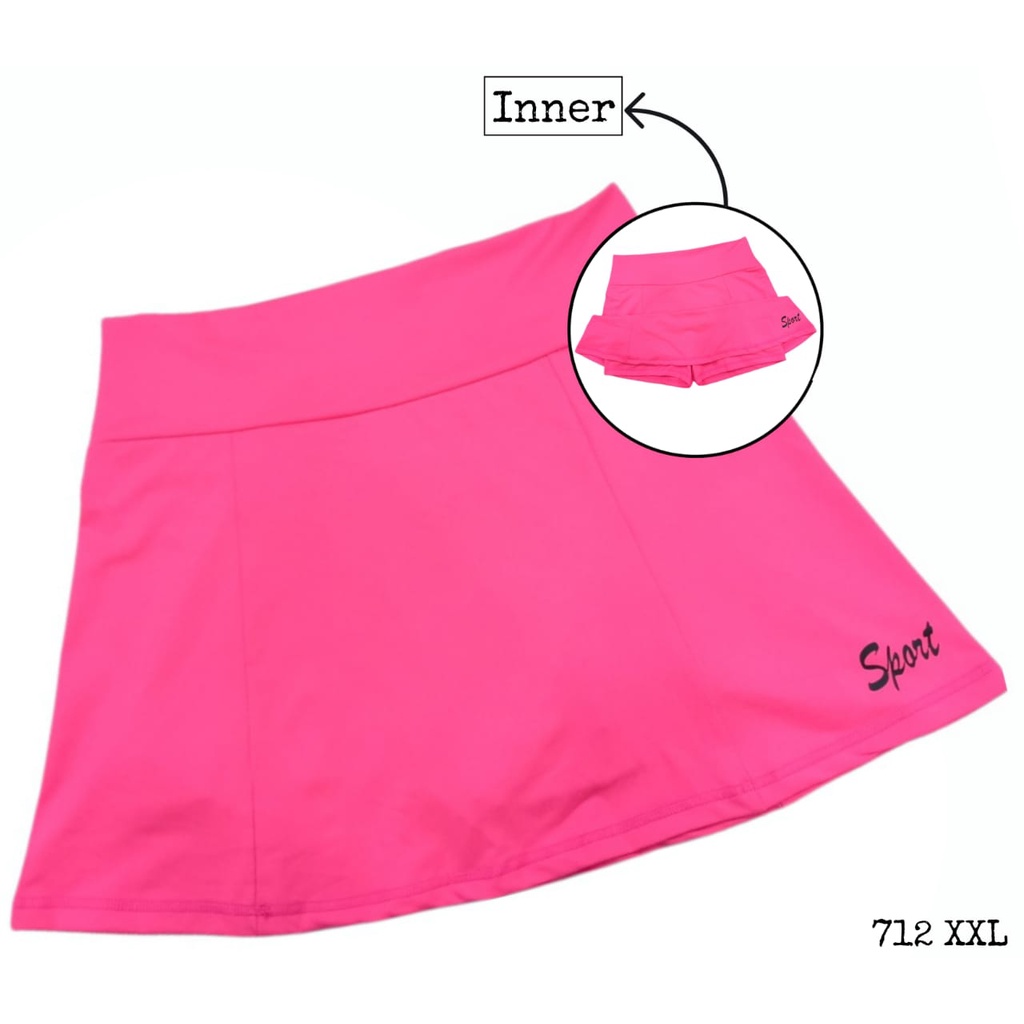 SPORT MINI SKIRT JUMBO/ROK SENAM JUMBO WANITA/ROK OLAHRAGA PENDEK JUMBO WANITA/ROK ZUMBA/ROK YOGA WANITA-RJ21