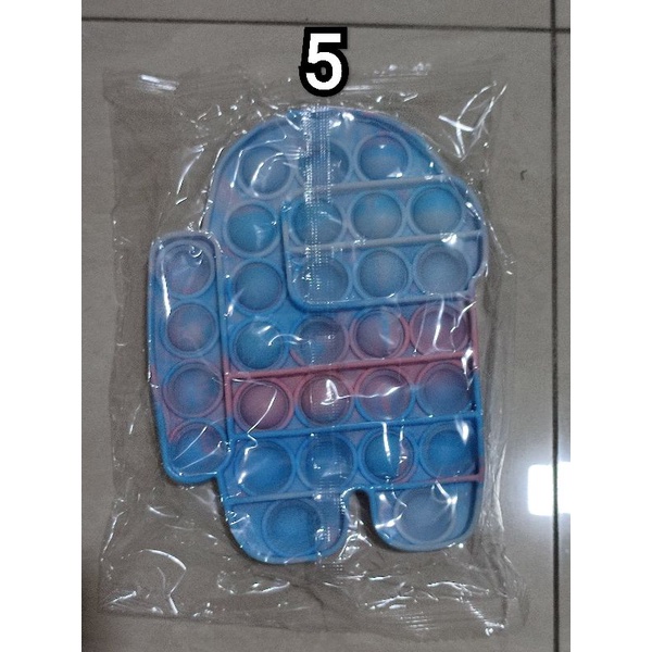 push pop it murah fidget toy rainbow mainan anak bubble sensory toys stress reliever Bubble Sensory-Among 5