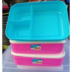 TEMPAT MAKAN MURAH KMP / TEMPAT MAKAN 22x14CM / OMPRENG/ TEMPAT MAKAN 3 SEKAT