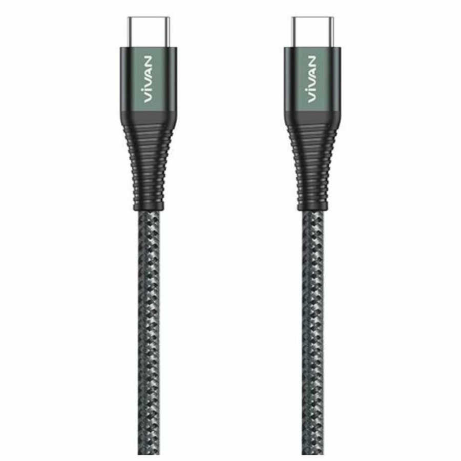 NA - Kabel Type C to Type C Vivan 100cm 60W Kevlar Fast Charge KPD100s