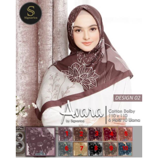 JILBAB MOTIF HIJAB MOTIF AVARA by SIGNARICA (Design 2)