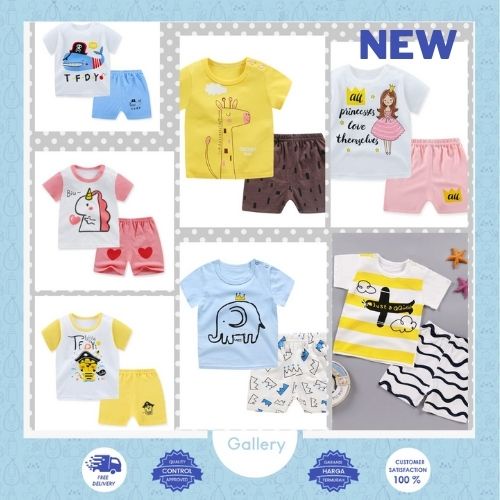 Hansen Gallery Setelan Kaos Anak Pakaian Anak Import HG 002 LENGAN PENDEK