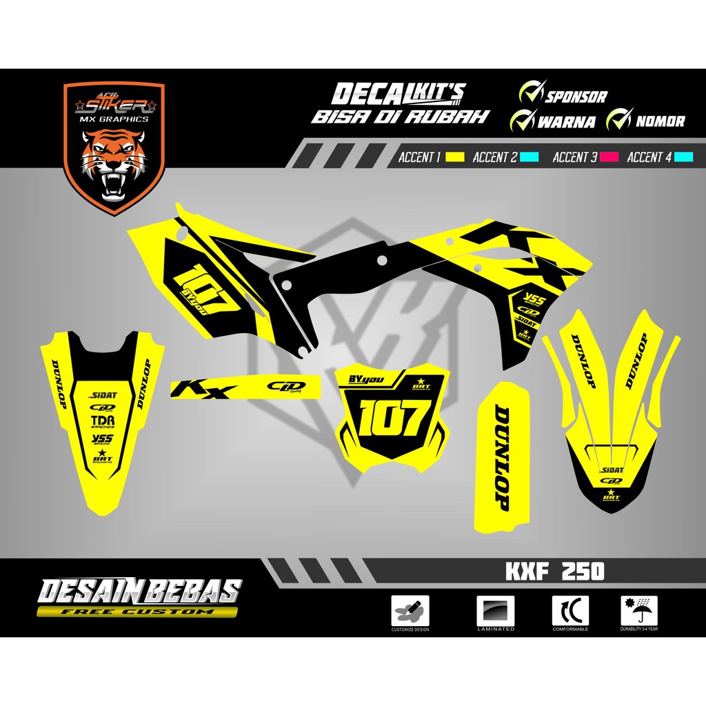 DECAL KXF 250