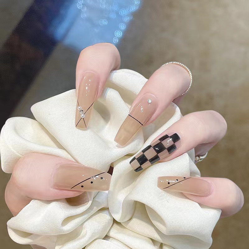 Kuku Palsu Dapat Dilepas Untuk Dekorasi Kuku Palsu Dengan gel Untuk Nail Art Kuku Palsu Panjang