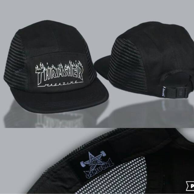 Topi 5 panel thrasher (side mesh)