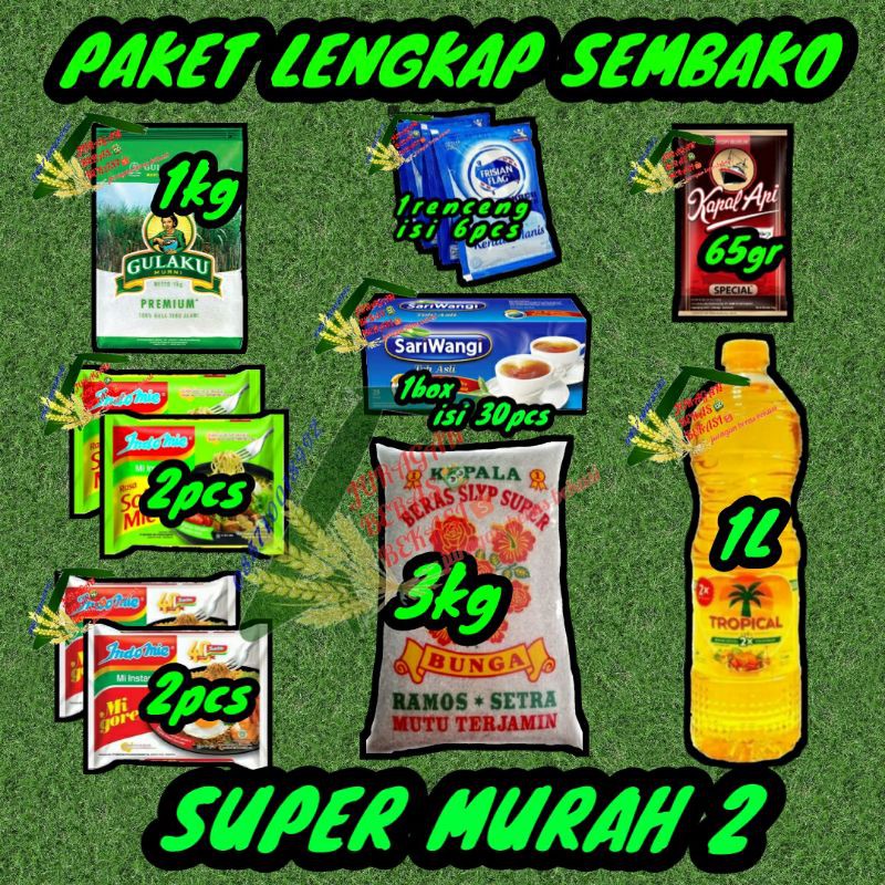 

PAKET SEMBAKO BERMERK LENGKAP SUPER MURAH 2