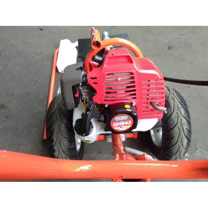 Mesin potong rumput dorong mini 3 roda/ mini lawn mower PROQUIP QBH 43