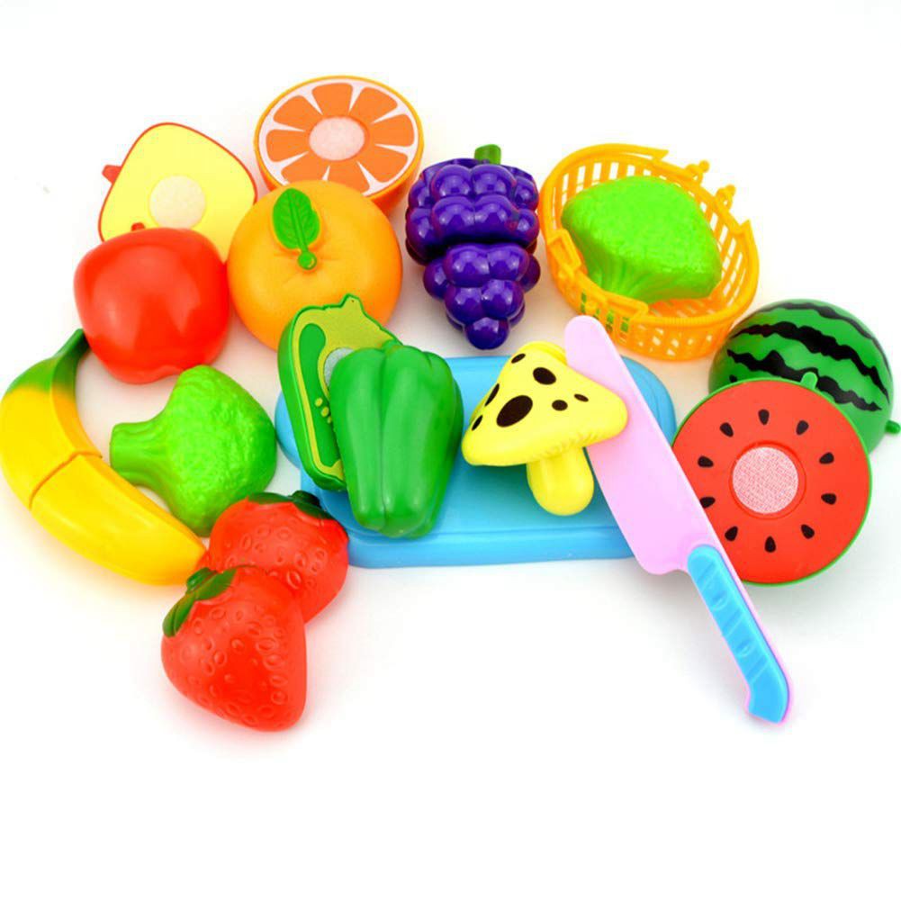 plastic cutting food toys