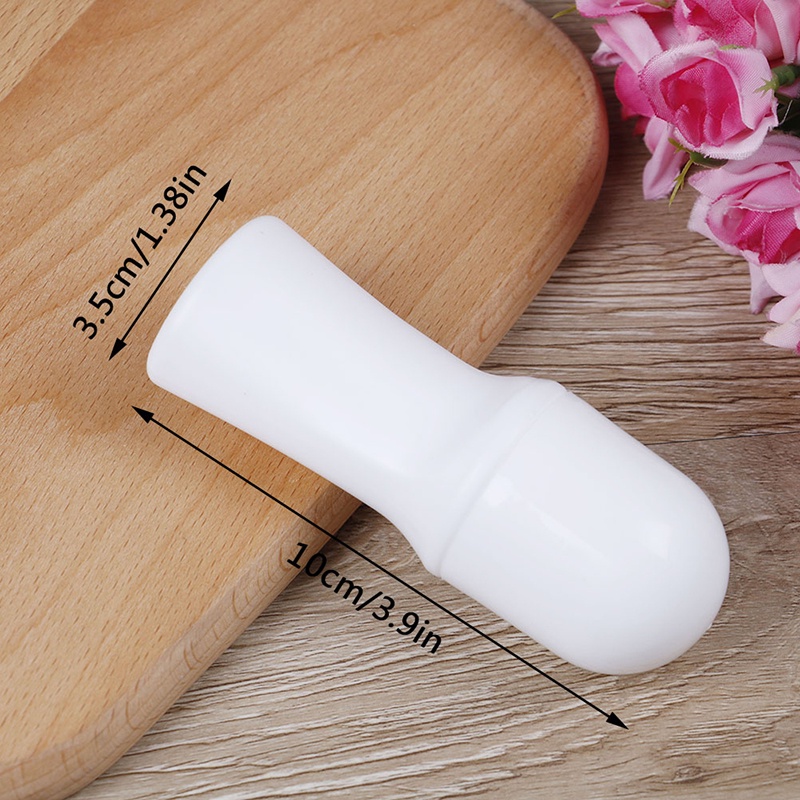 5pcs 30ml Bola Roller Parfum Bahan Plastik Warna Putih
