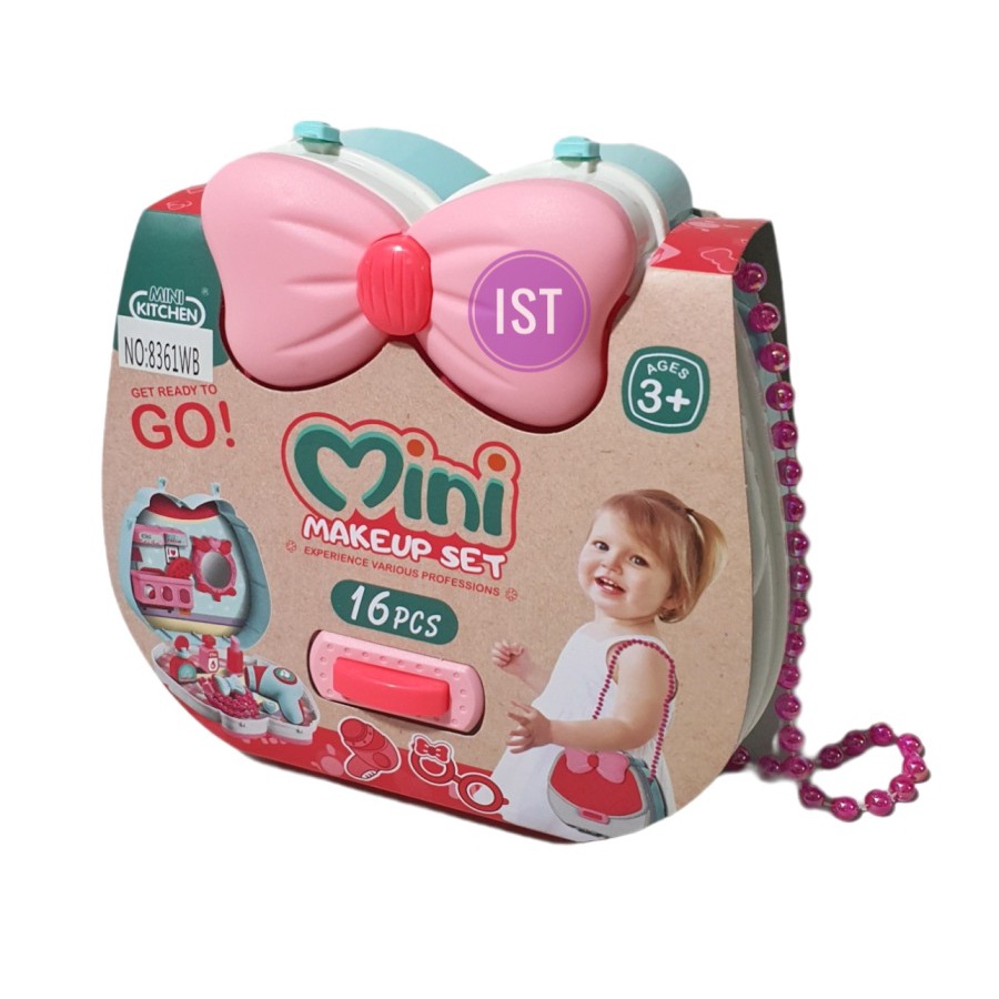 Mainan Tas Koper Mini Make Up Set 16pcs 623-2004