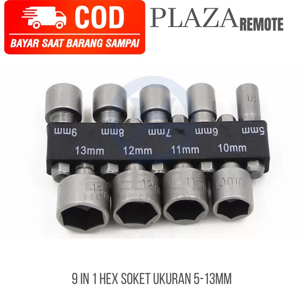 MATA BOR Hex NUT Soket ROOFING SET 9 PC DAN 14 PC