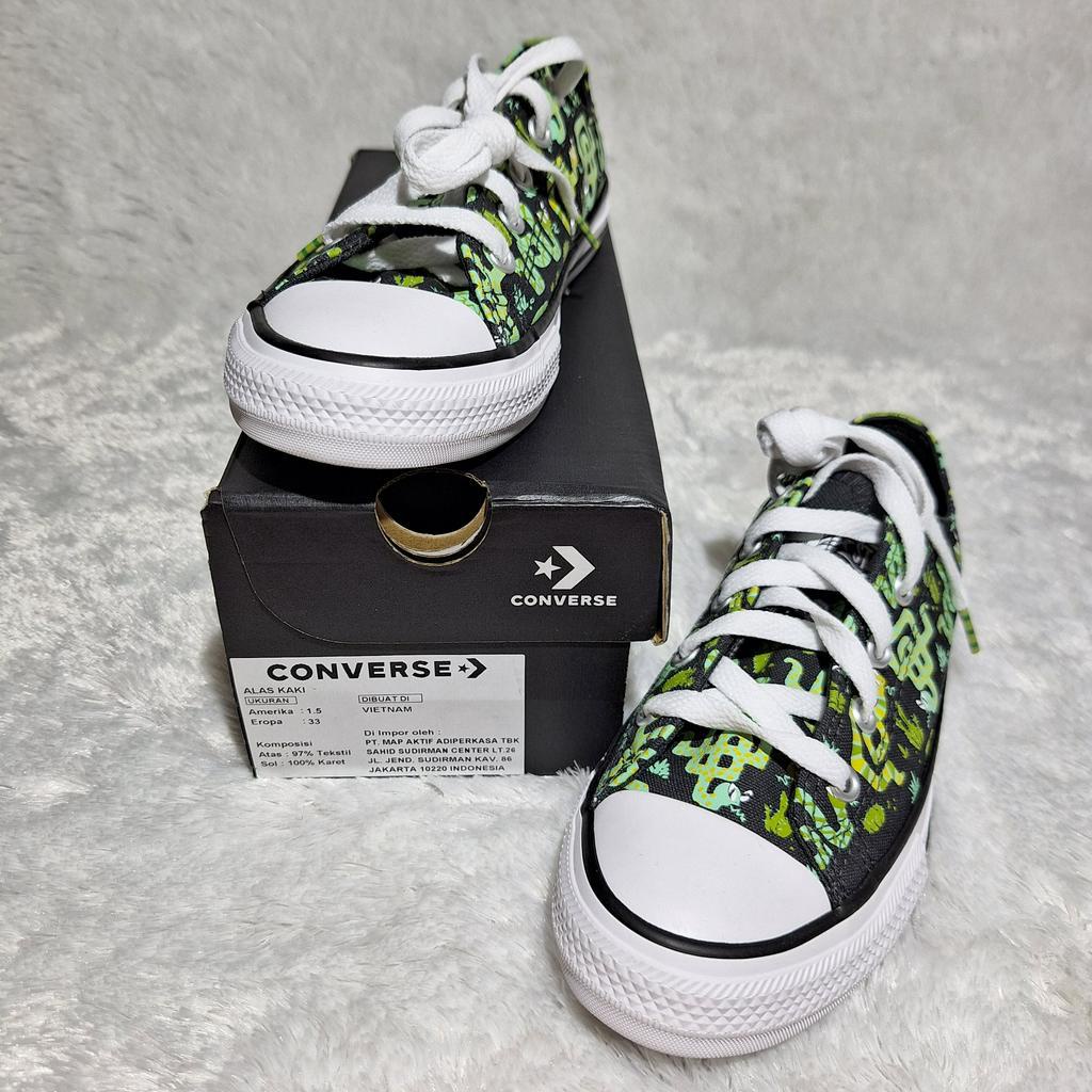 Sepatu Converse Chuck Taylor All Star Snake a00932c Sz 33 Ins 20 Cm