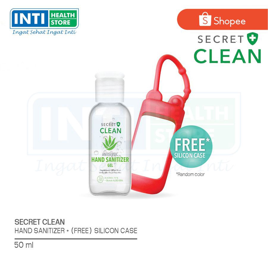 Secret Clean | Antiseptic Hand Sanitizer Gel 50 ml | Aseptic Gel 50 ml