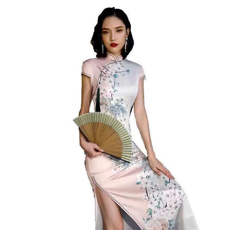 Cheongsam 2021 new style young girls can wear Retro Old Shanghai temperament improved summer dress