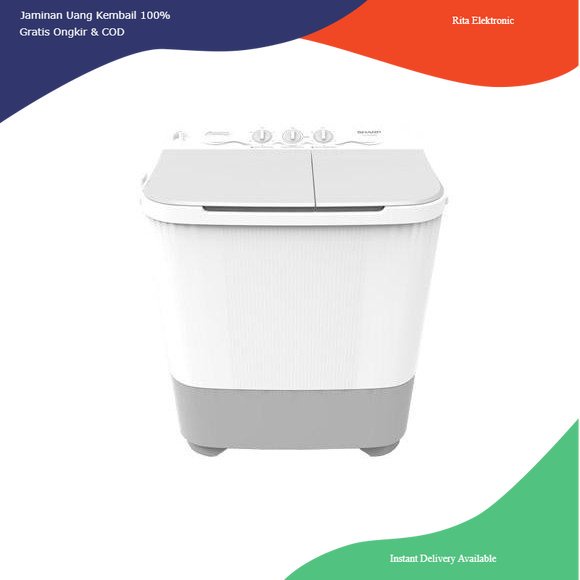 MESIN CUCI 8 KG SHARP ES T90 MW