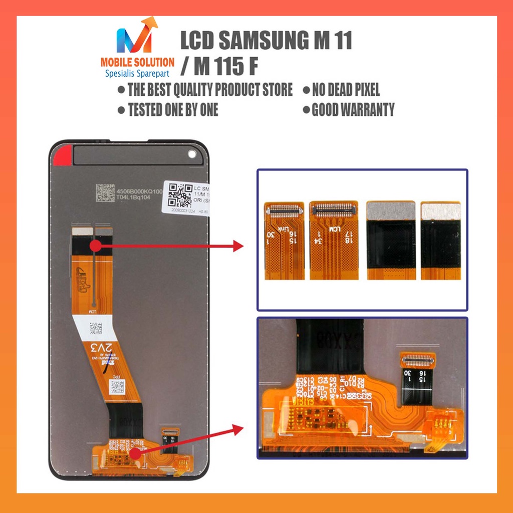 GROSIR LCD SAMSUNG M11/M115F/A11 ORIGINAL FULLSET TOUSCREEN GARANSI 1BULAN