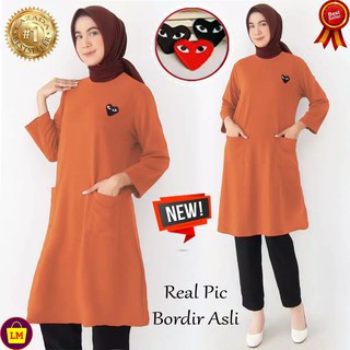 Baju atasan tunic import  tunik  kaos  atasan wanita tunik  XL 